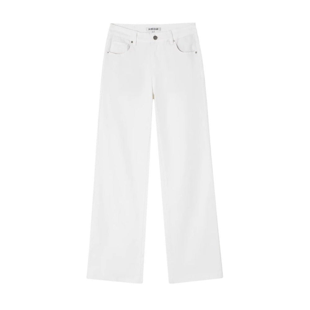 Somesowe elastische Jeans in Weißwolken-Optik