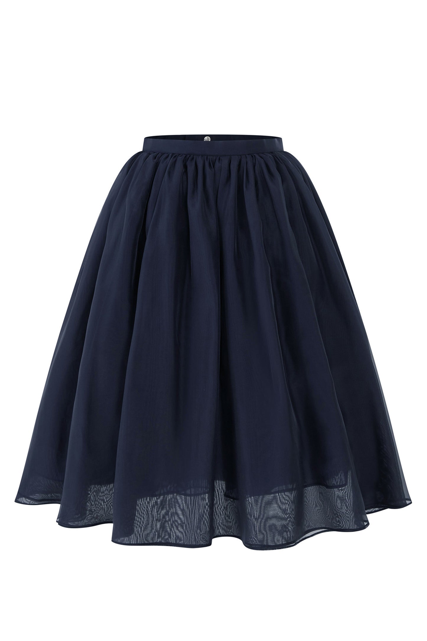 Pearlescent Mesh A-Line Skirt