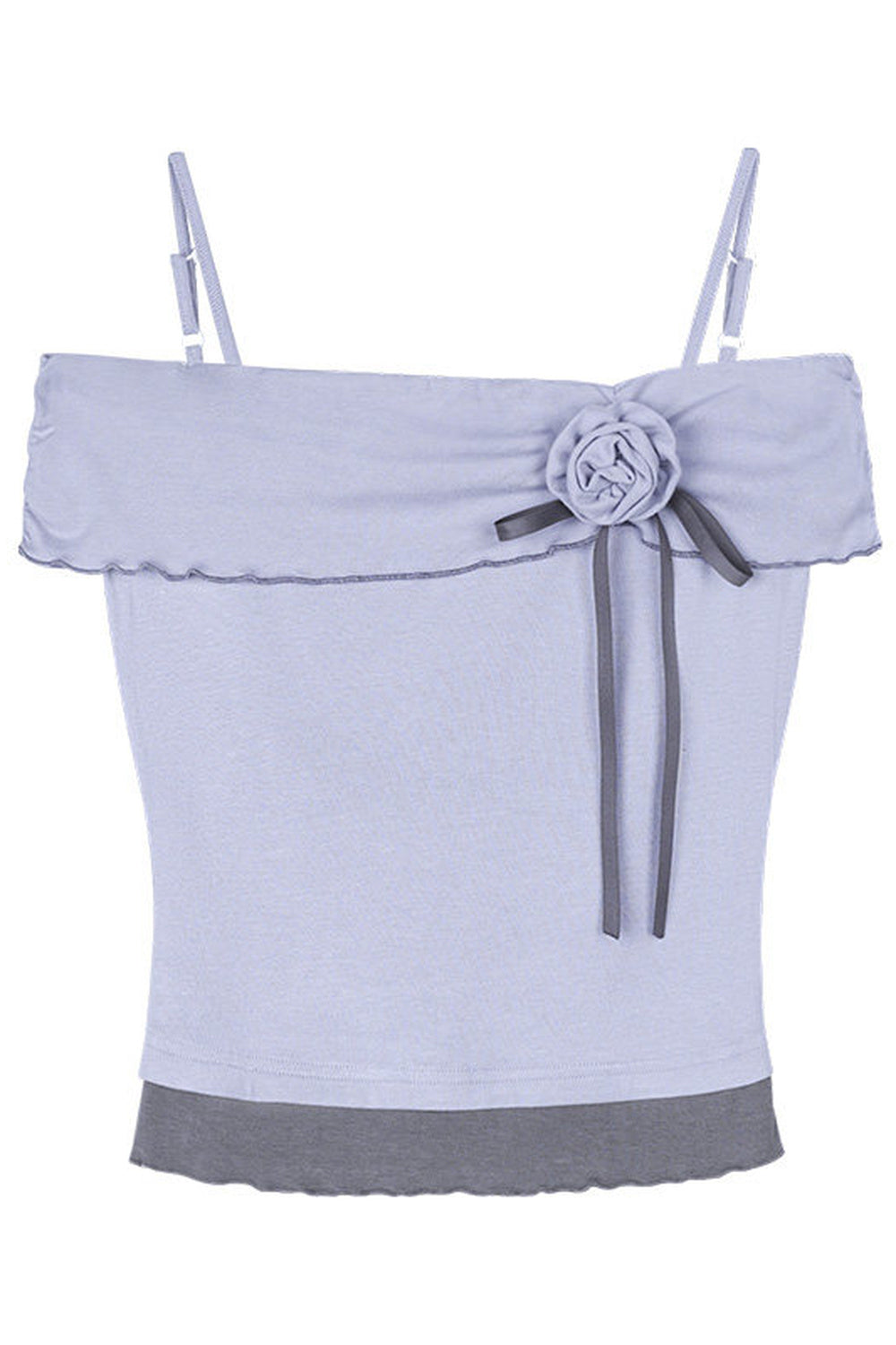 Sweet Light Purple One-Shoulder Top