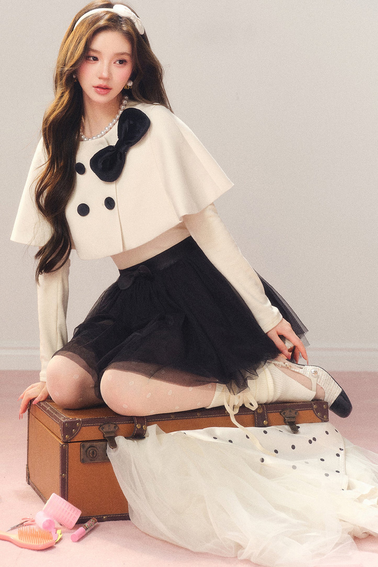Conjunto de capa y falda Hola princesa