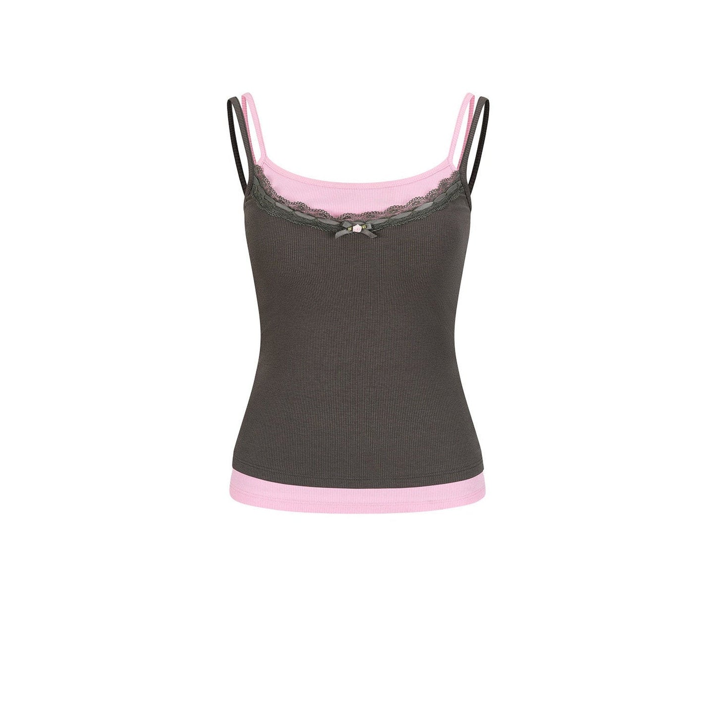 Contrasting Stitch Lyocell Camisole