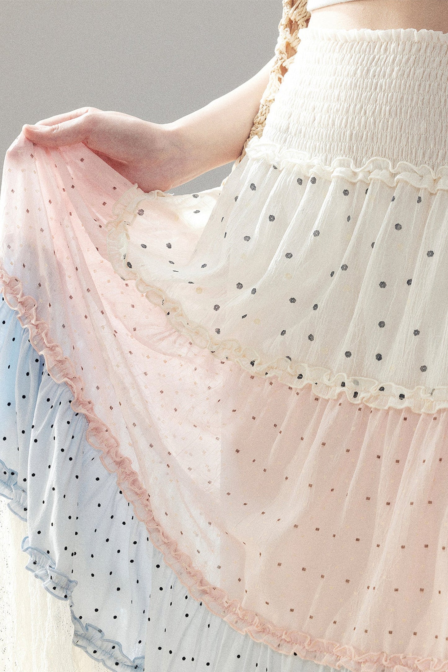 White Mist Lace Skirt