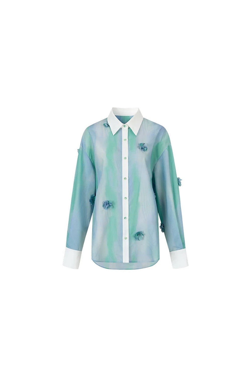 Chemise épaisse à fleurs avec protection solaire