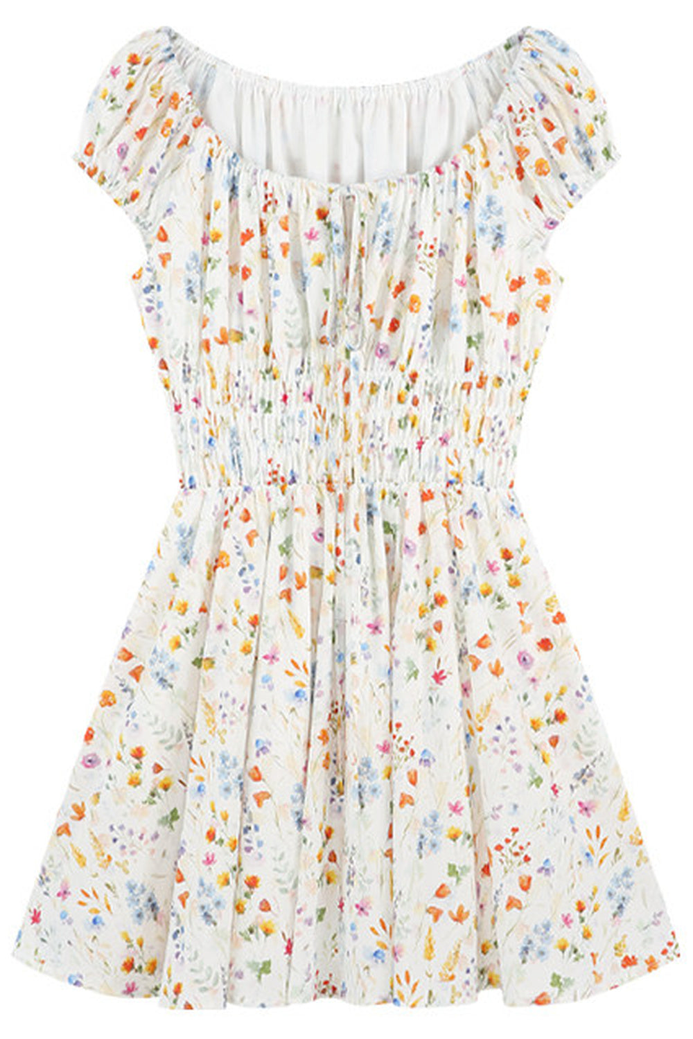 Floral Print A-Line Dress