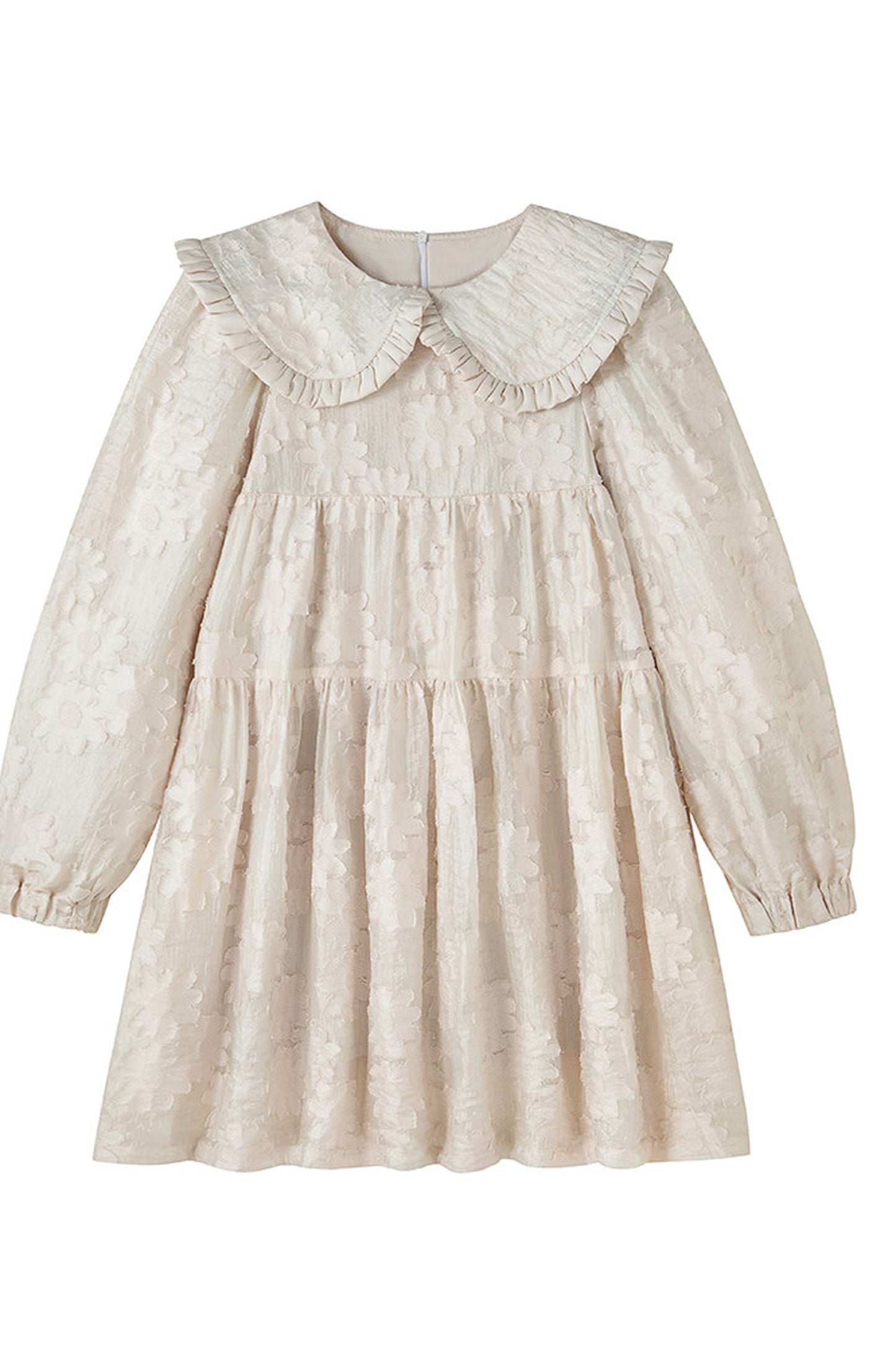 Ruffled Peter Pan Collar Dress