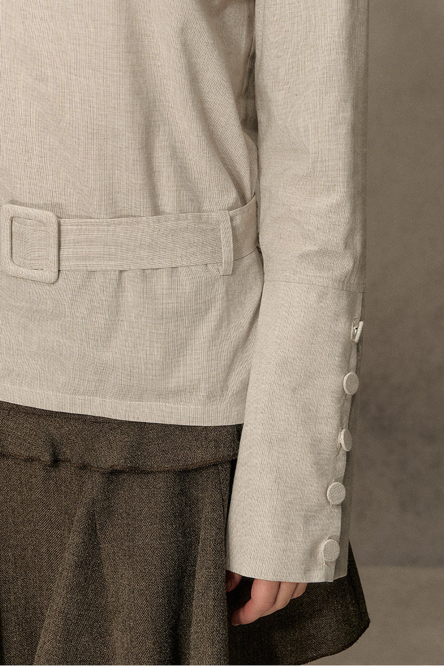 Long-Sleeve Off-Shoulder Shirt