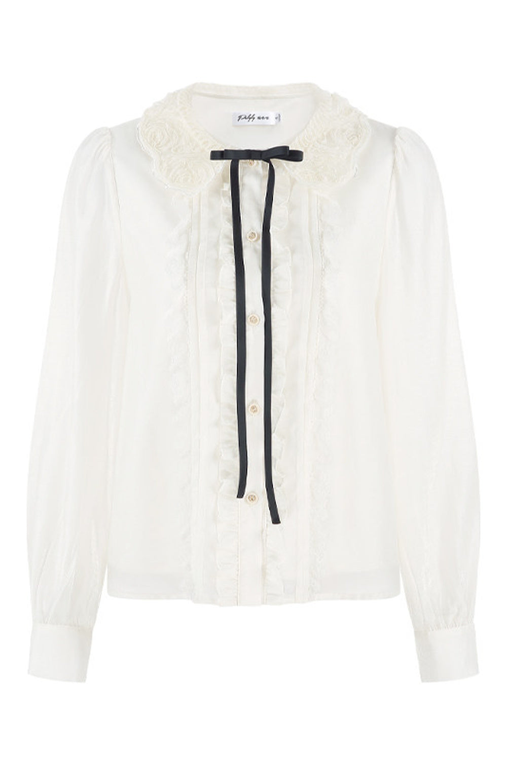 French Style Puffy Mesh Shirt and Dress Set-Up