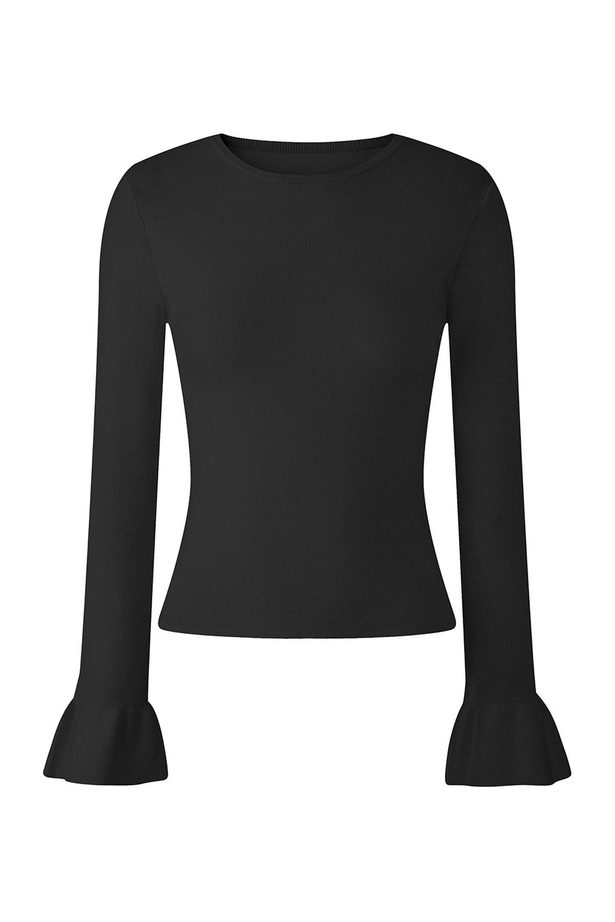 Flared Sleeve Knit Top