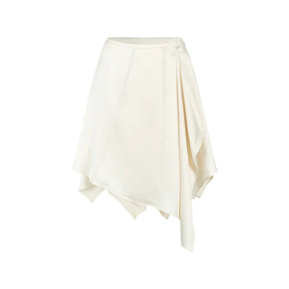 White Lace Wrap Skirt