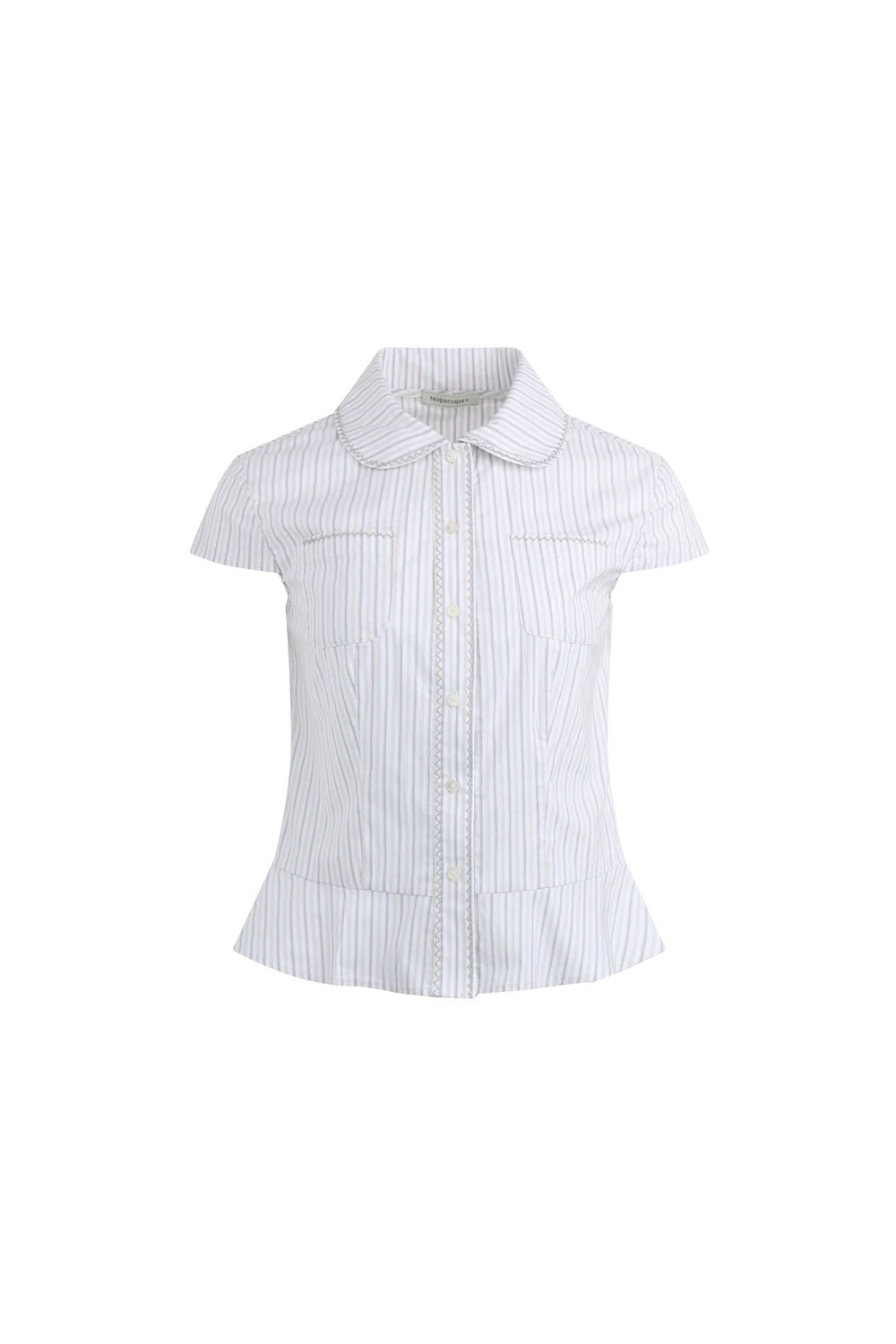 Blusa bordada de encaje
