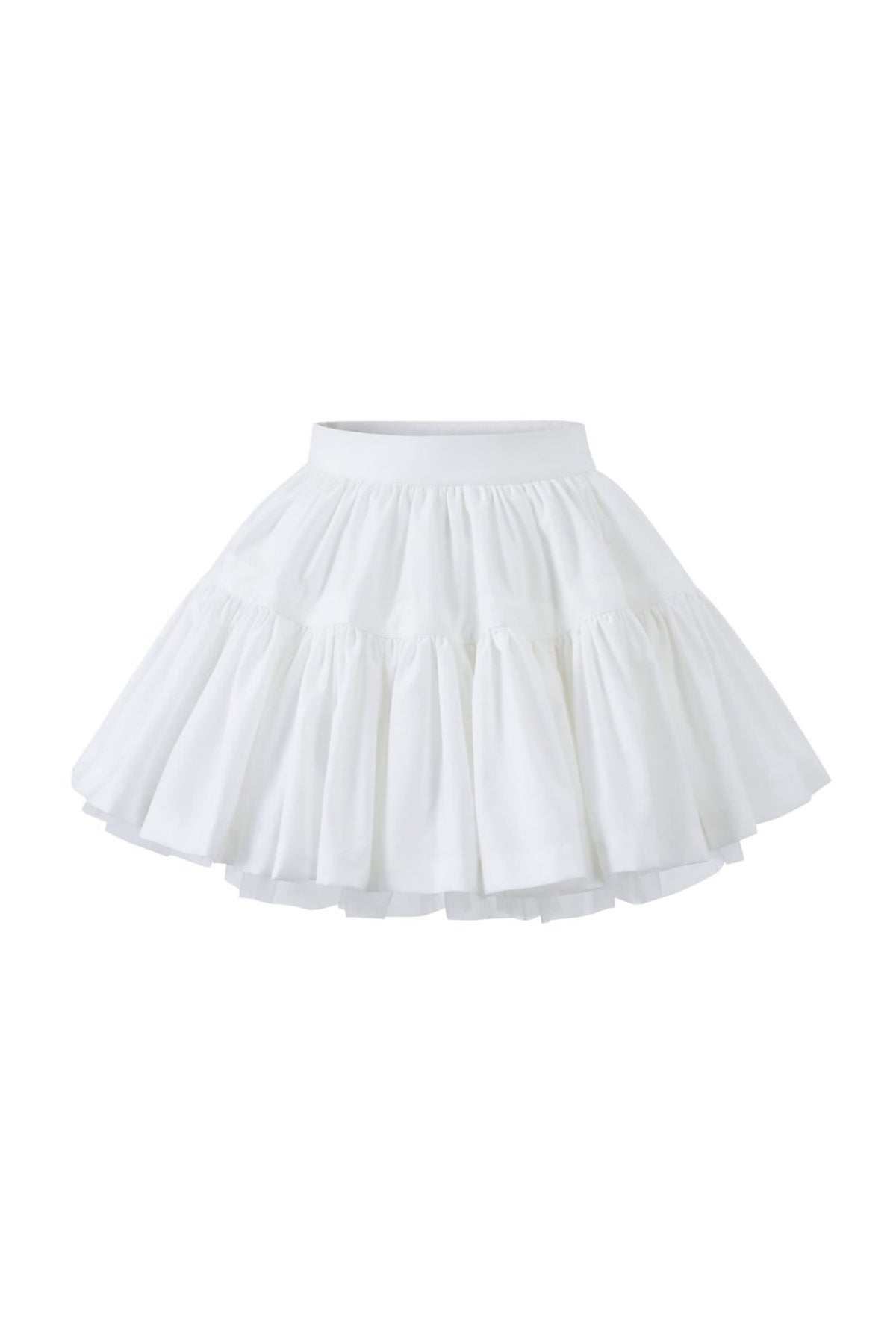 Ballet Style Double-Layer Mesh A-Line Cake Skirt