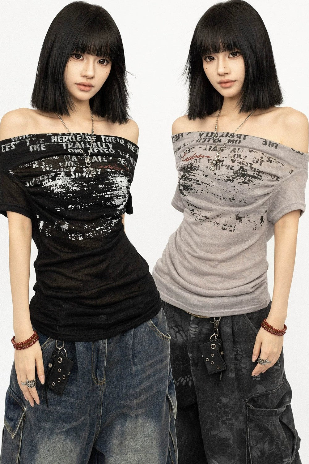 Spicy Girl Off-Shoulder T-Shirt