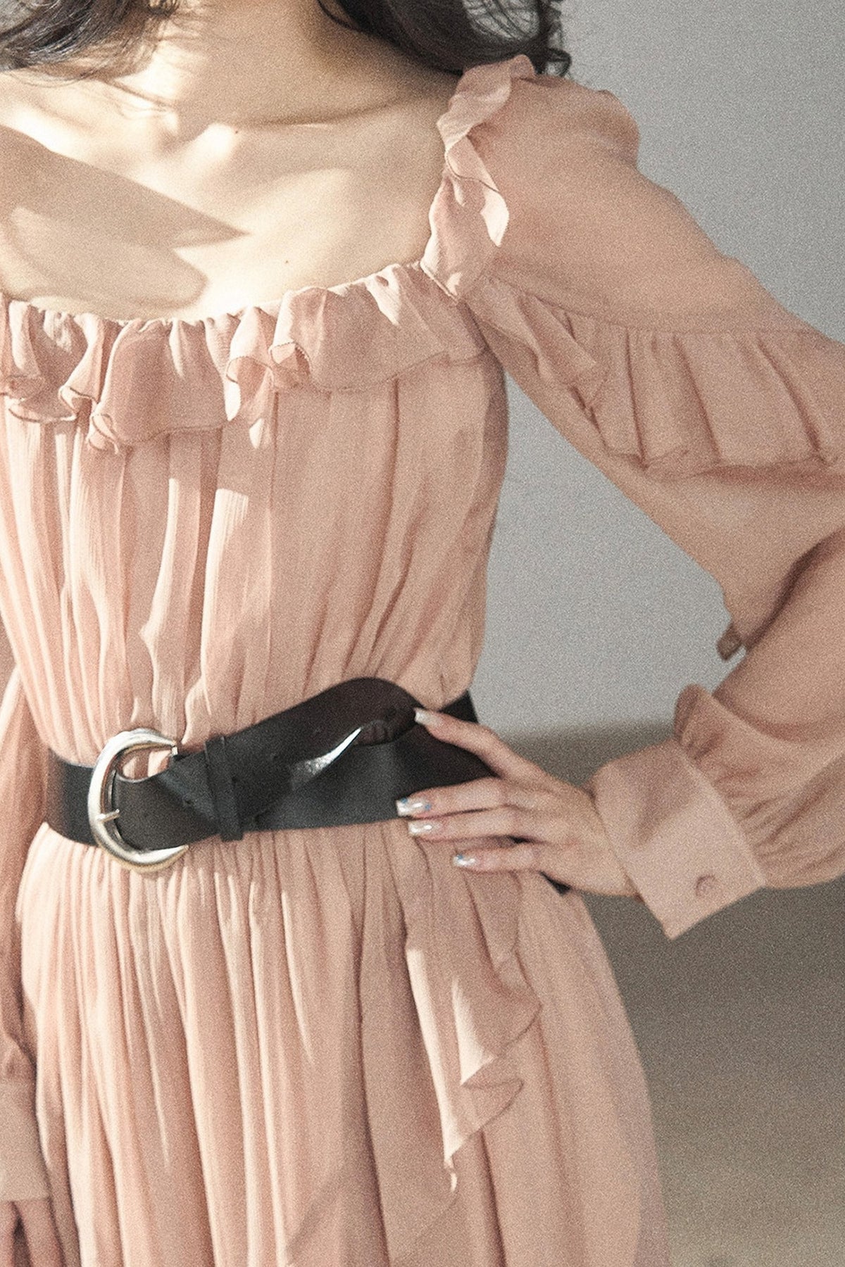 Ruffled Long Dress