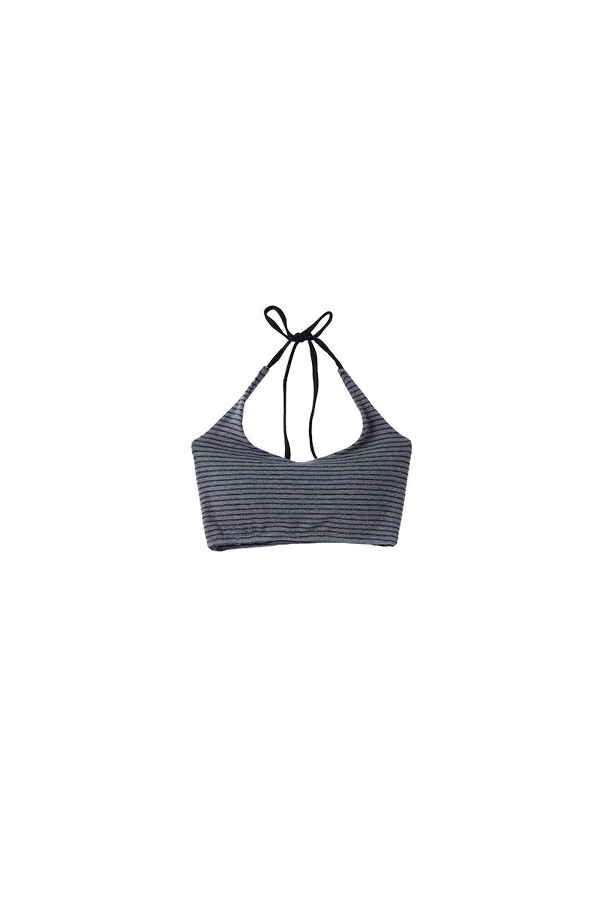 Layered-Look Halter Neck Pullover Sweatshirt Set-Up