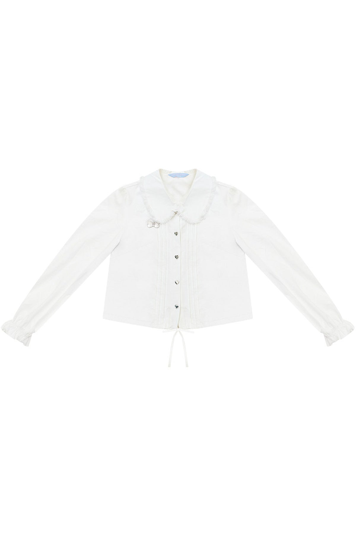 Tassel Doll Collar Short Shirt