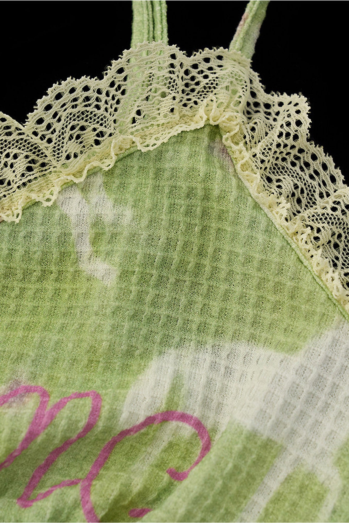 Star White Waffle Knit Top