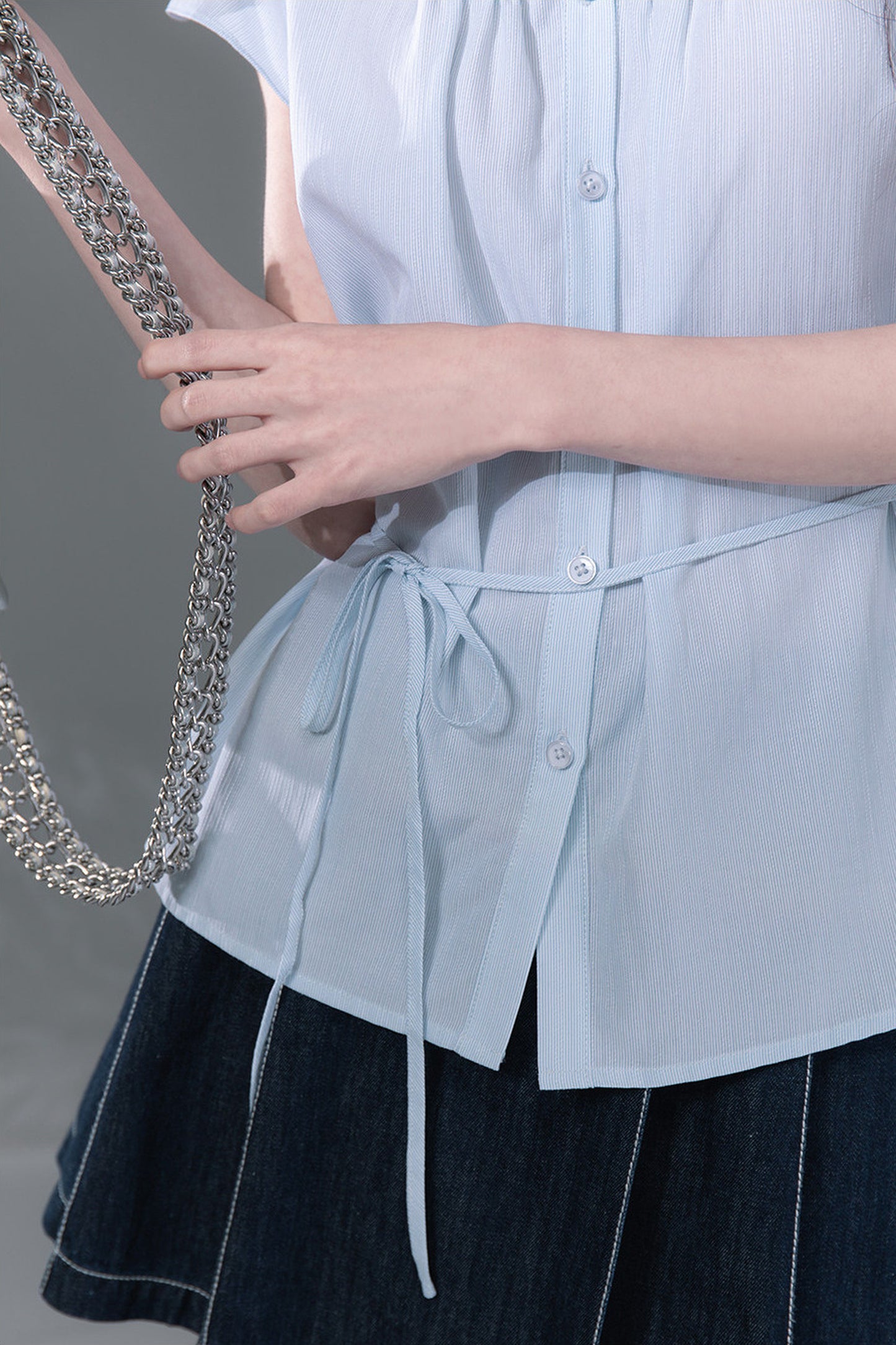 Stream Blue Lyocell Blouse