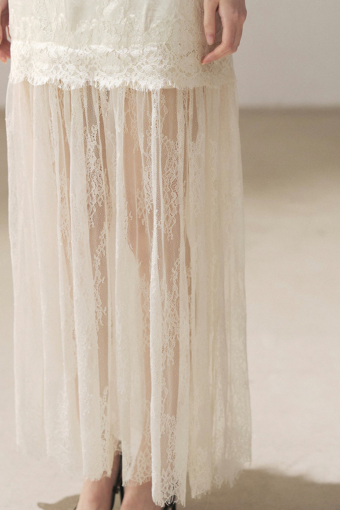French Lace Camisole Dress and Jacket Set-Up