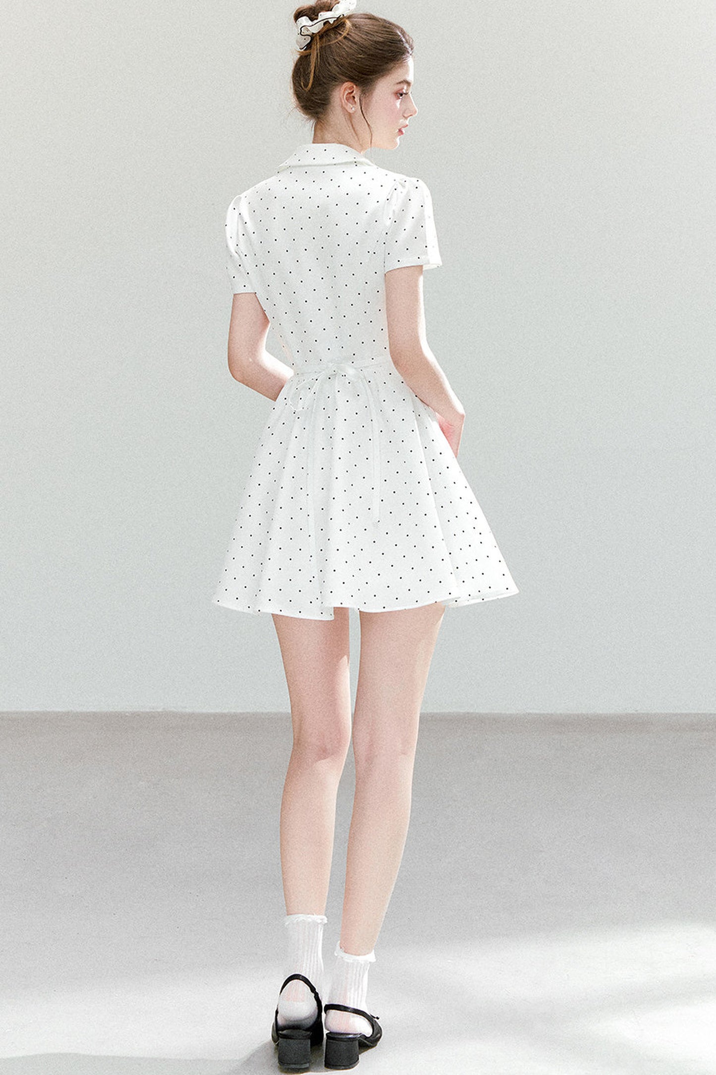 French-Style Polka Dot Dress