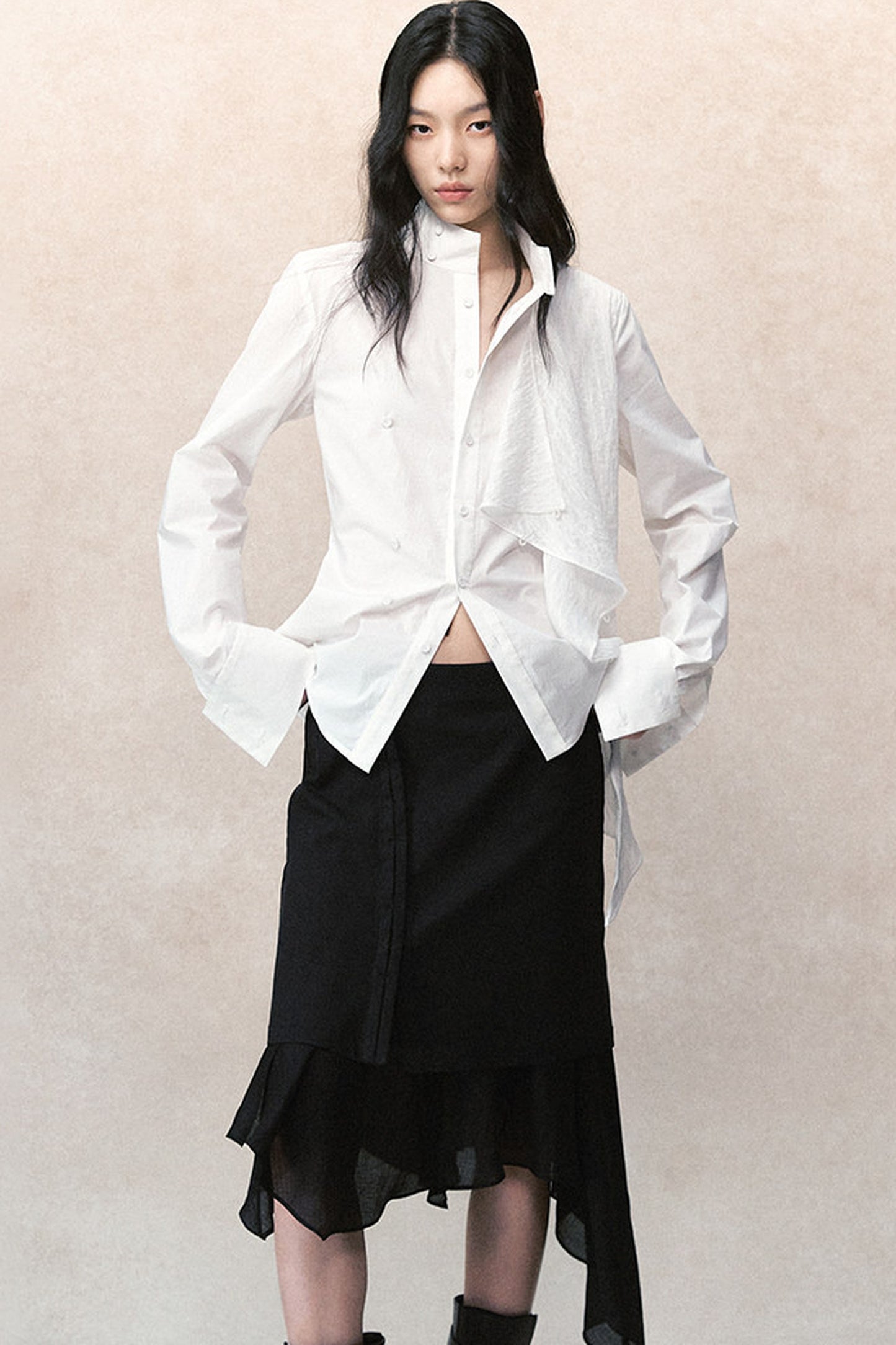 Detachable Ruffle Skirt and Trousers Set