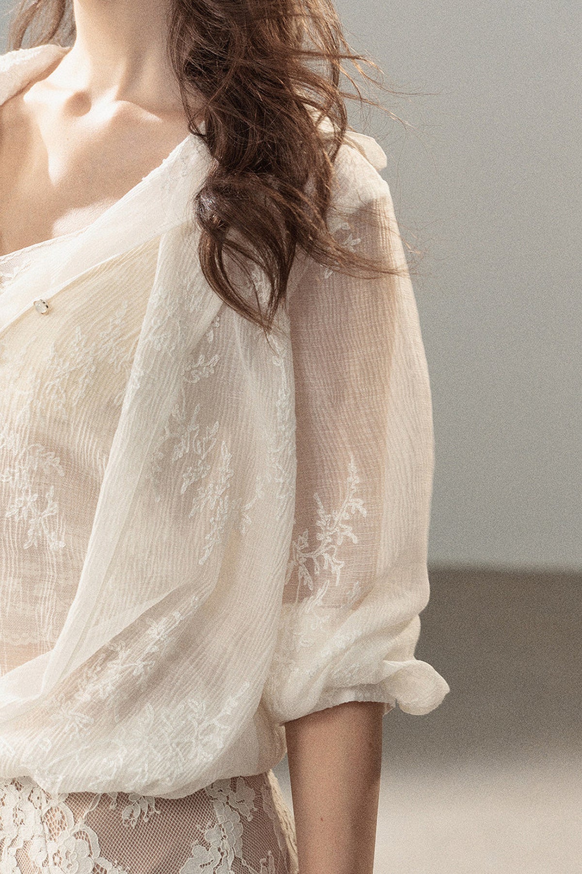 Creamy Lace Camisole and Dress Set-Up
