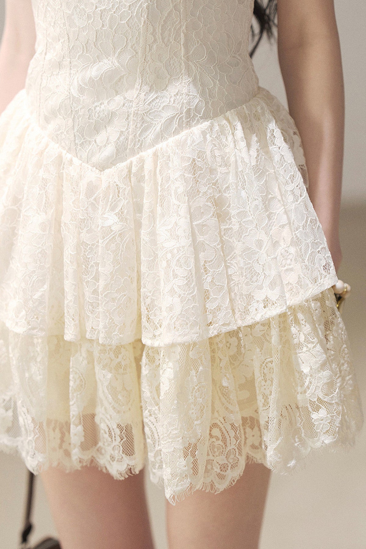 Lace Camisole Dress and Jacket Set-Up