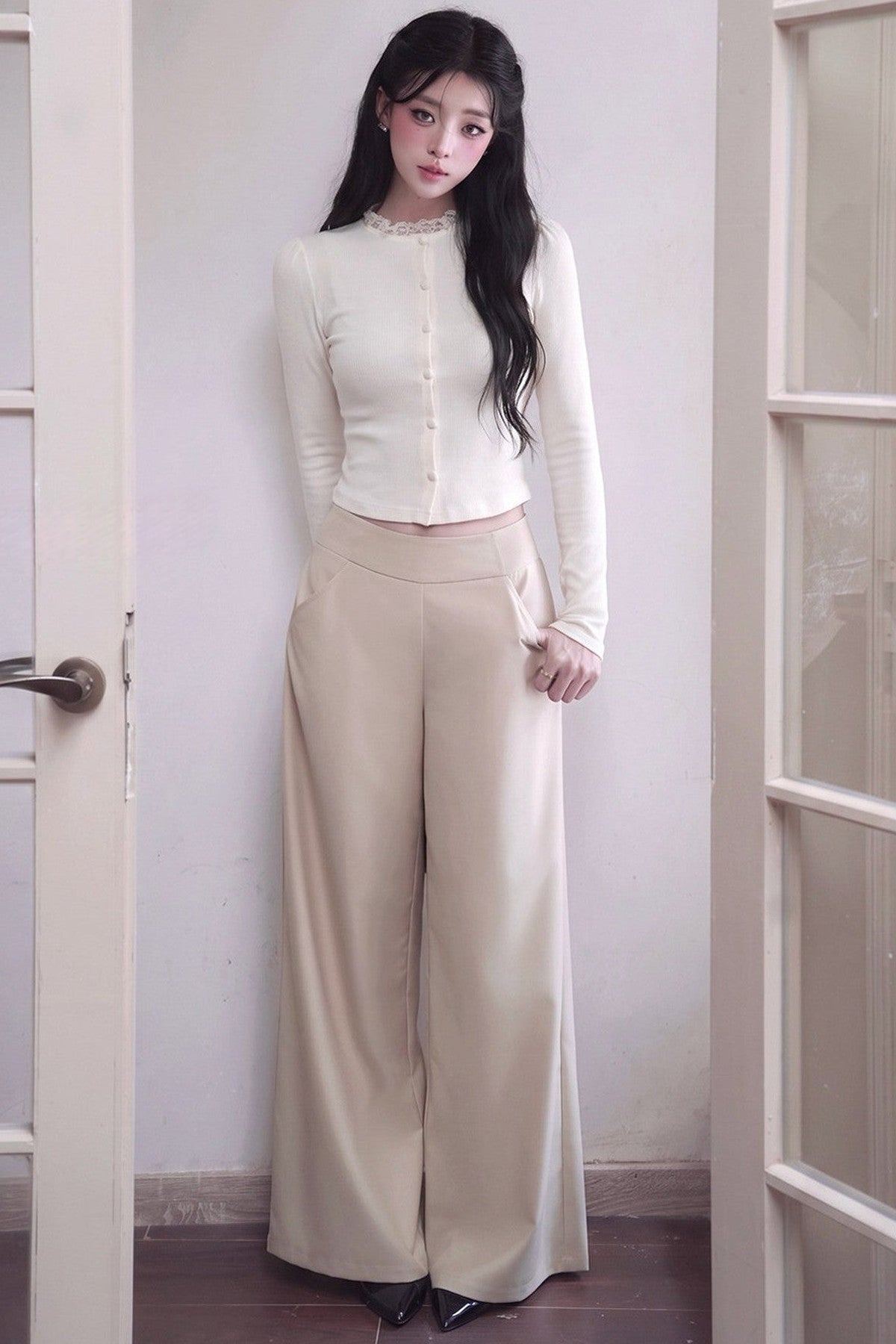 Wool Blend Pullover Top