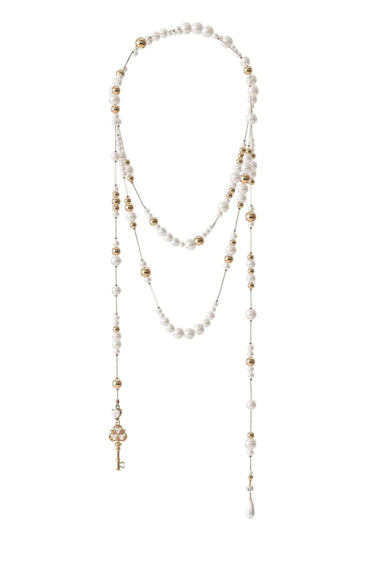 Broken Pearl Water Drop Necklace