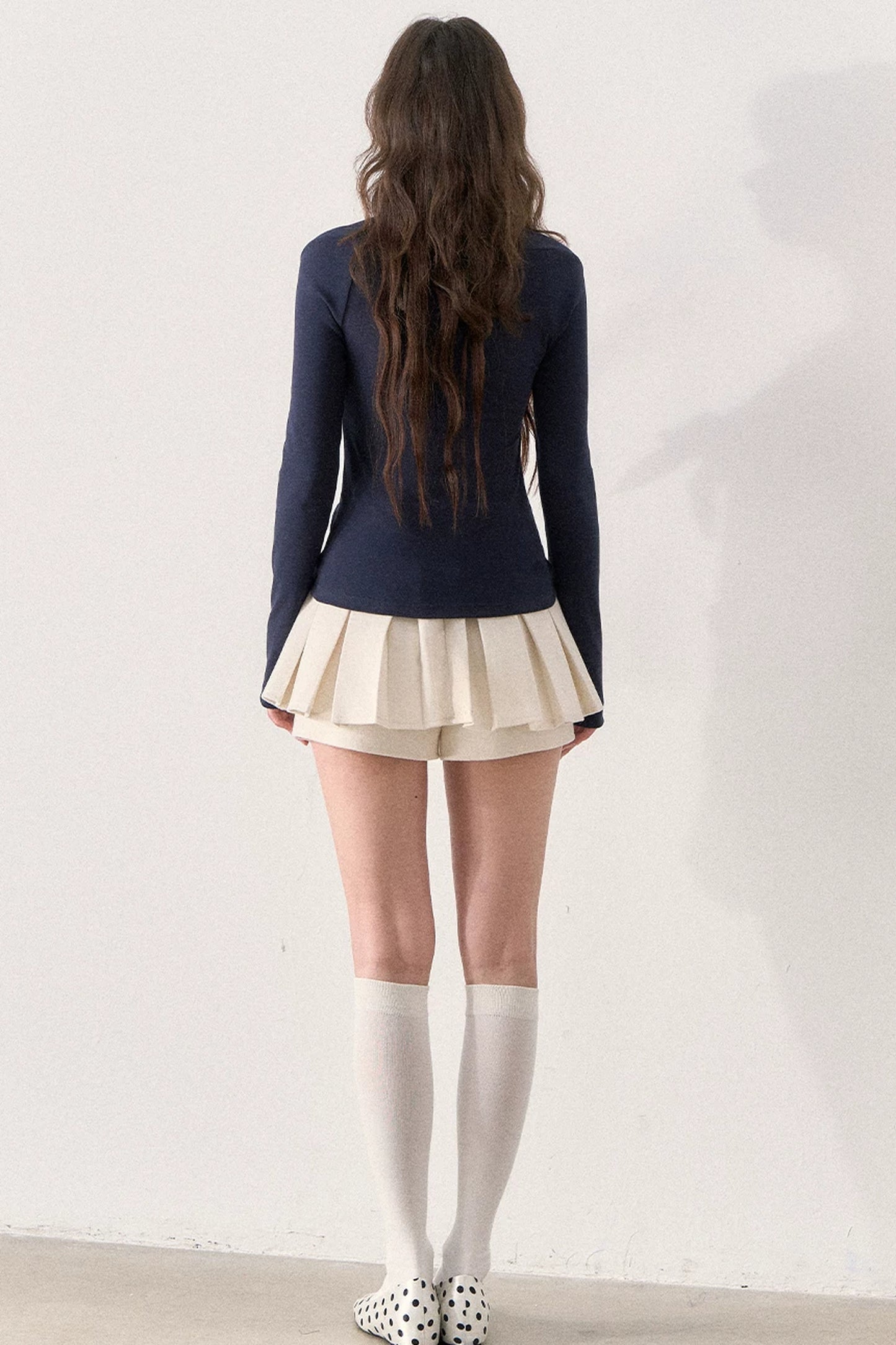 Polka Dot Plaid Bow T-Shirt