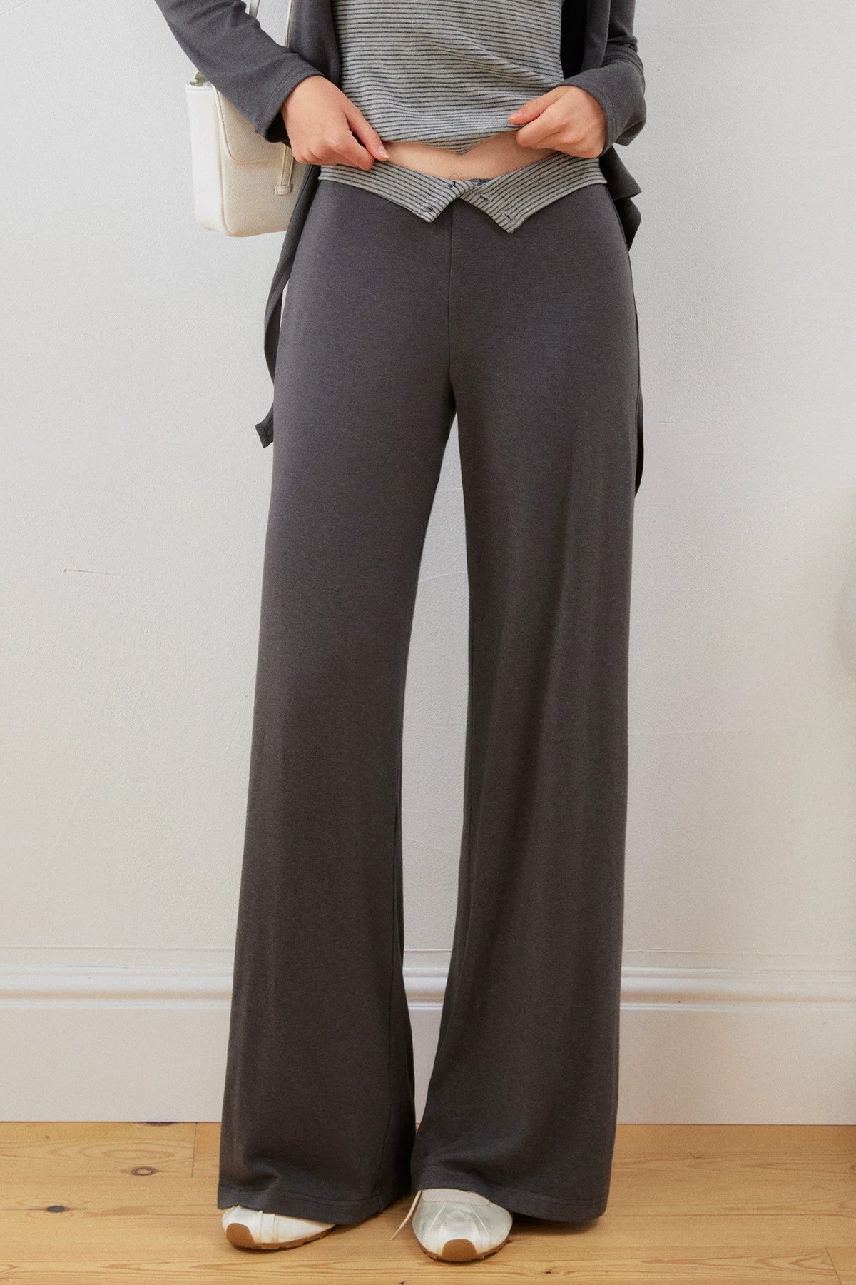 Lace Tie-Up Top and Pants Set-Up