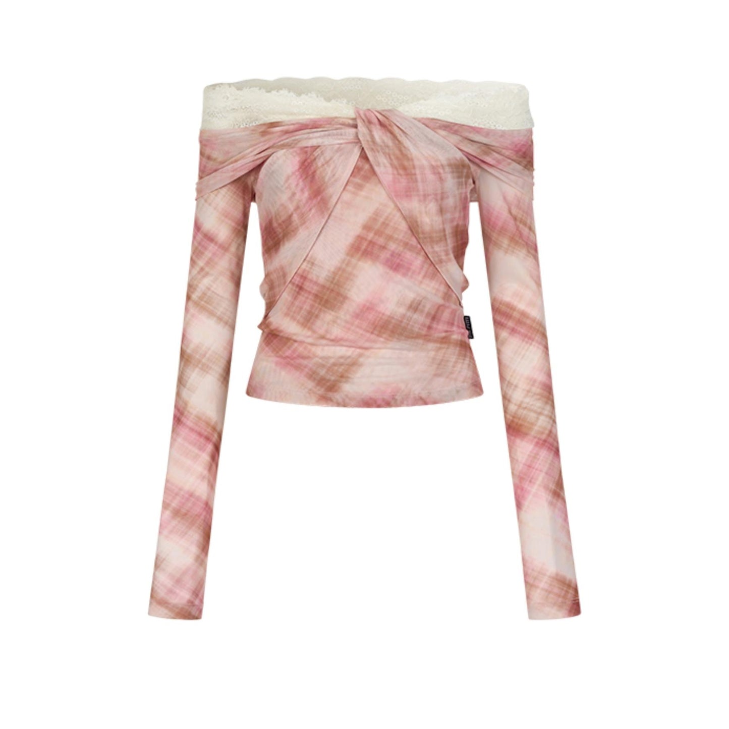 Design Lace Long Sleeve Top