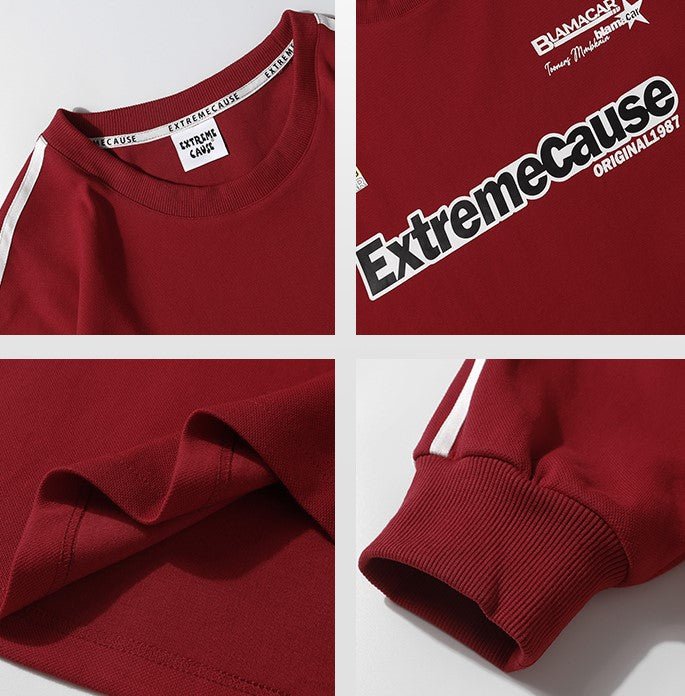 Block Crew Neck Pullover