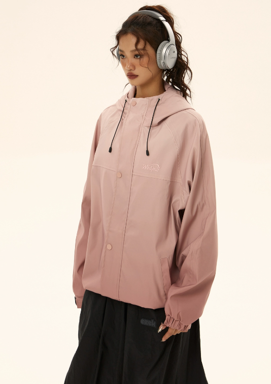 Wide Silhouette Outdoor Food Color Jacket