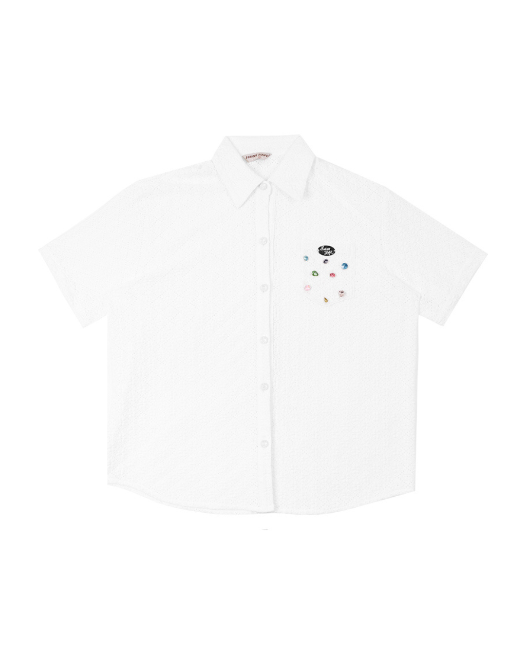 프랑스 여자 다이아몬드 셔츠