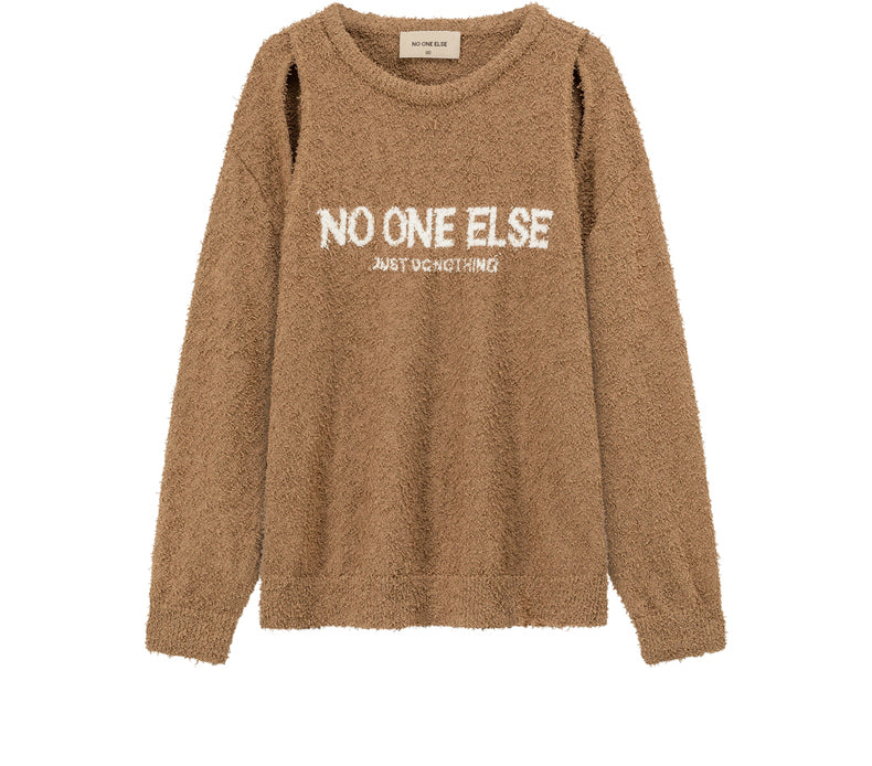 Open Shoulder Loose Knit