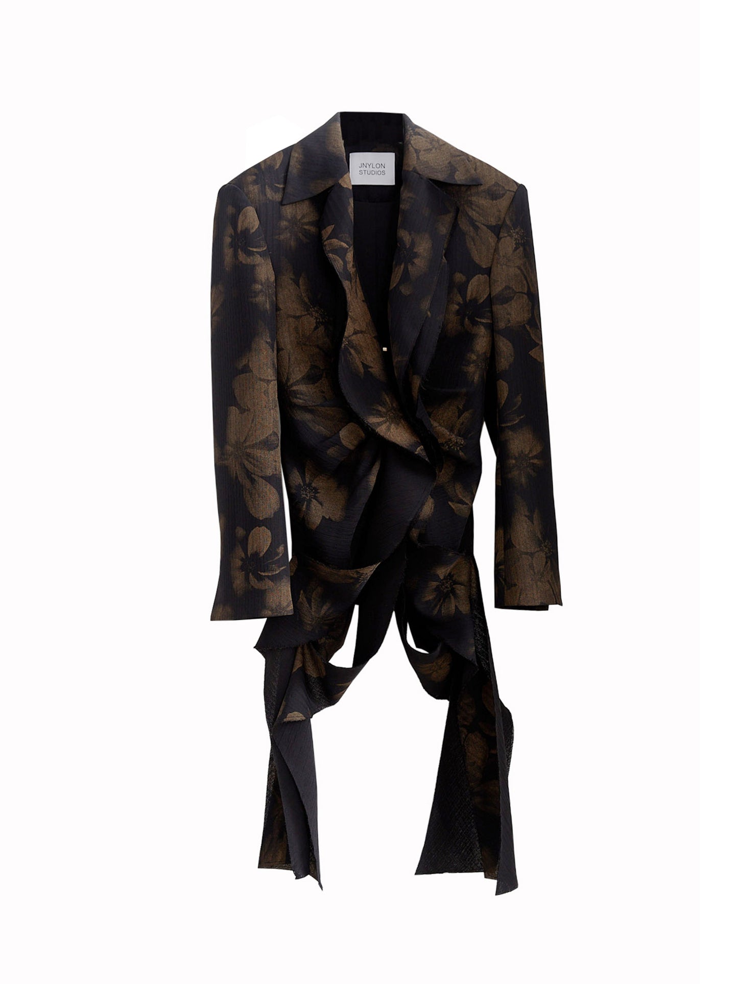 Veste rétro foncée à imprimé fleuri