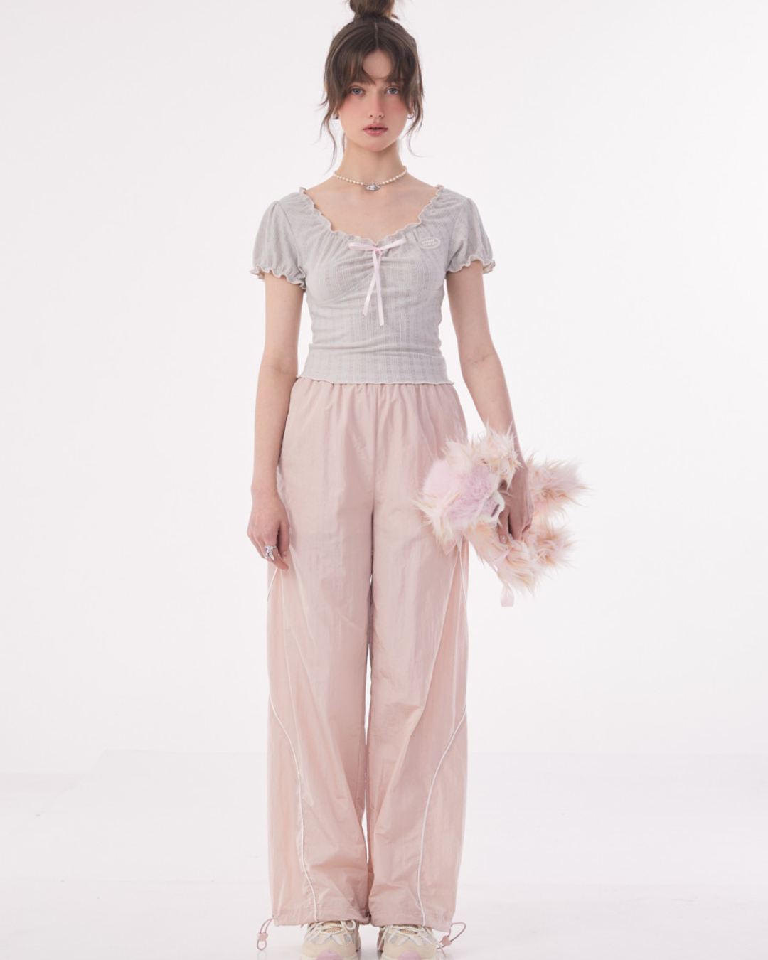 Spitzenbänder schlankes kurzes Top