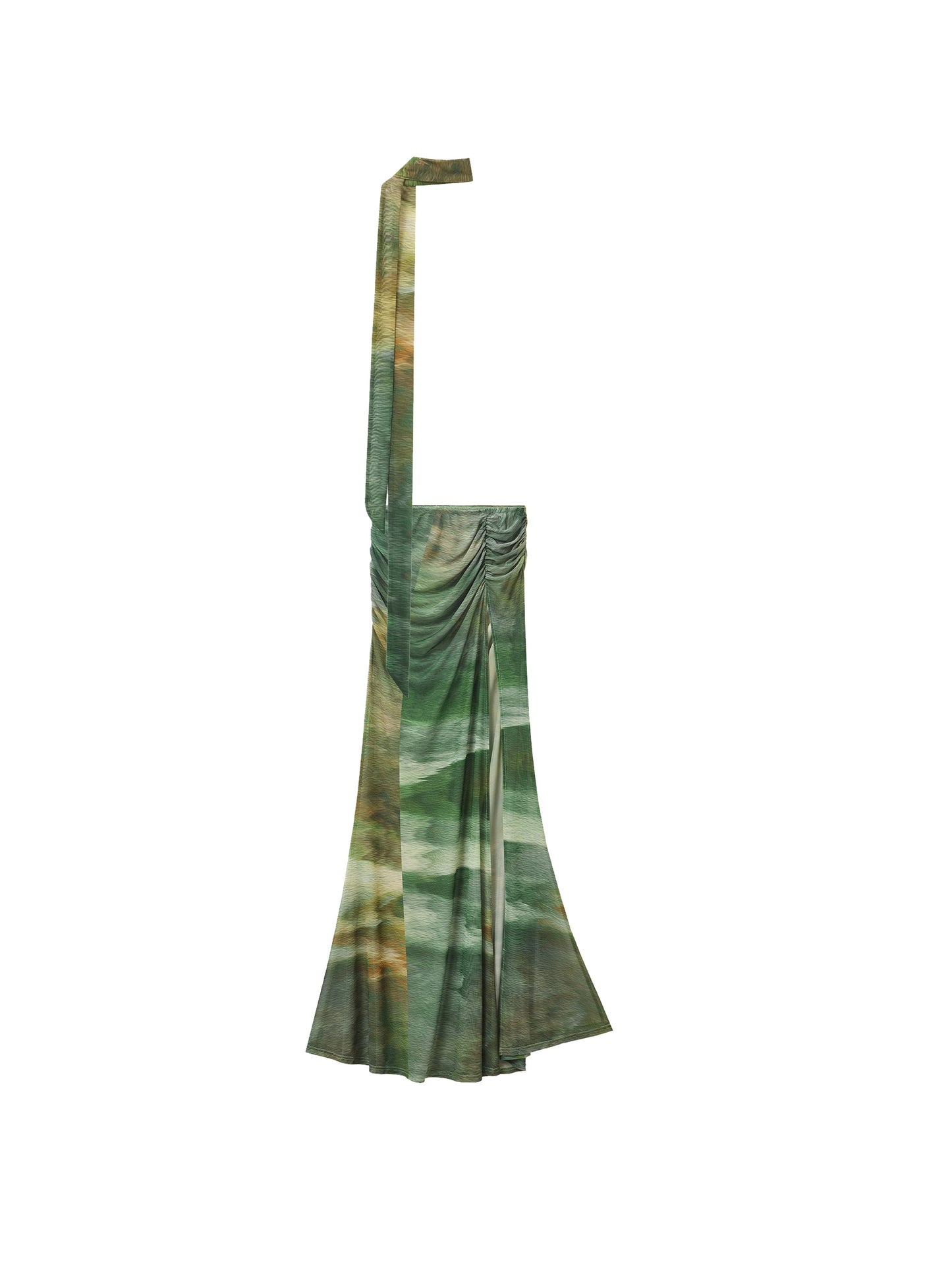 Jupe fendue imprimée Jungle