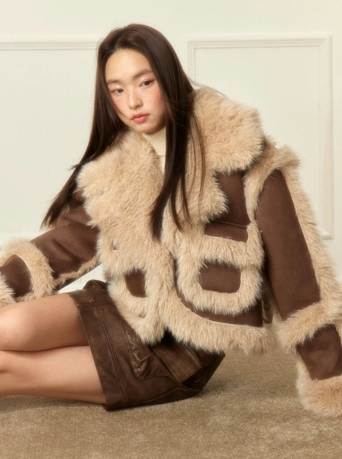 오리지널 디자인 따뜻한 레트로 코트