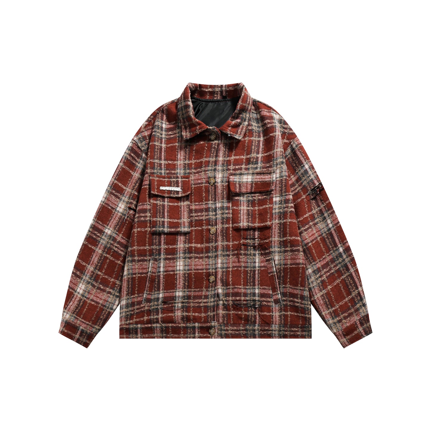 큰 크기의 빈티지 셔츠 재킷