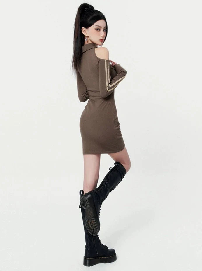 레트로 필터 아메리칸 캐주얼 스포츠 드레스