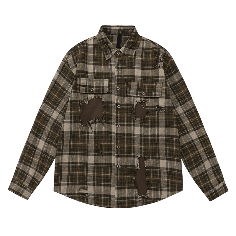 American Vintage Plaid Casual Shirt