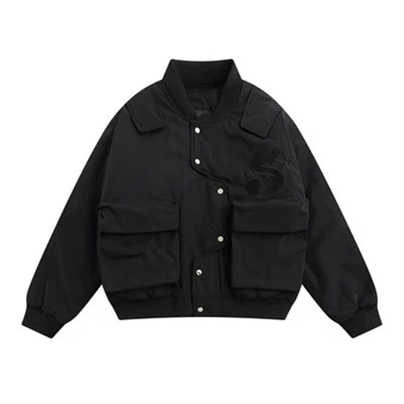 American Irregular quilted jacket