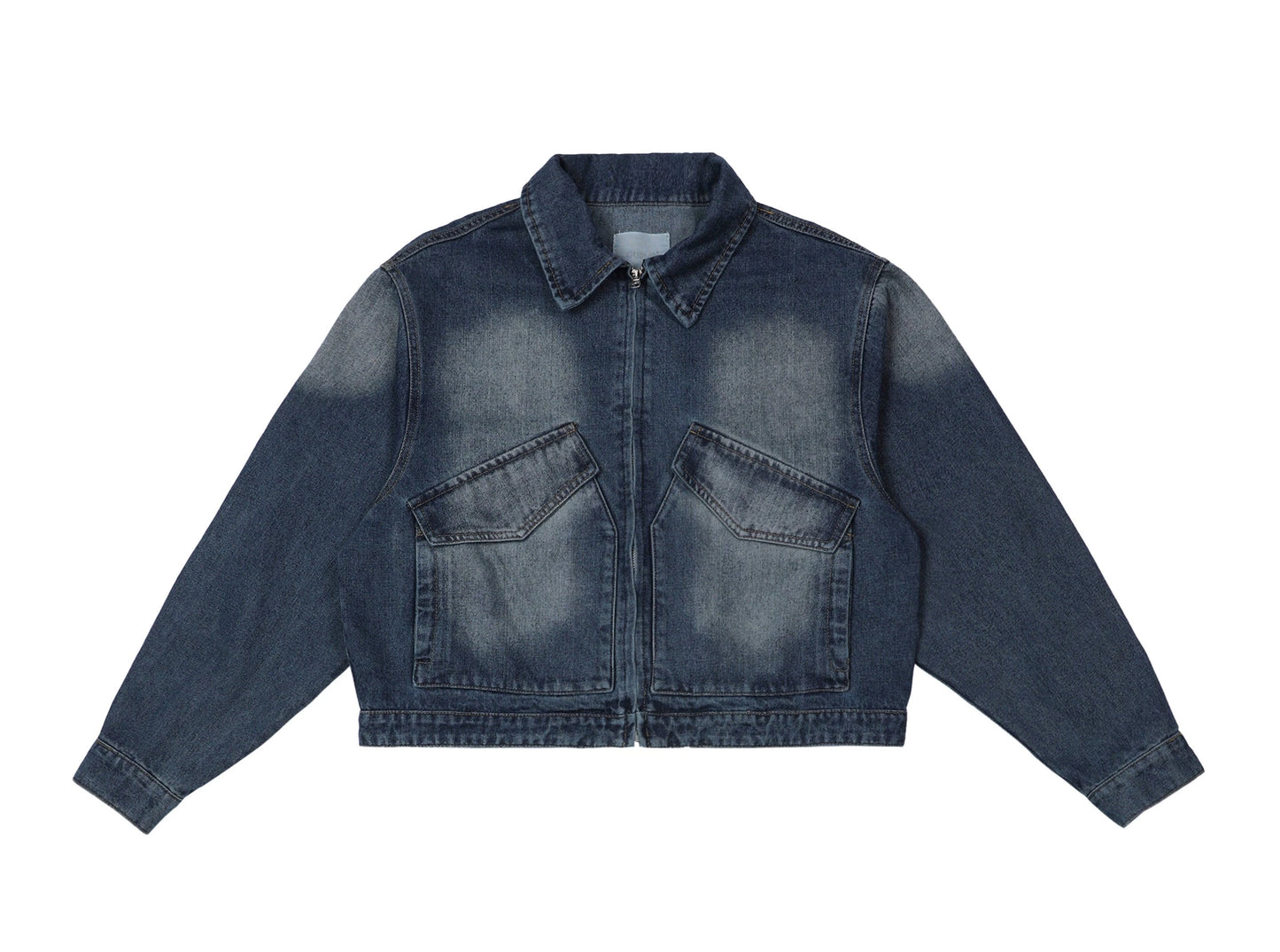 Veste décontractée à col de chemise à manches longues