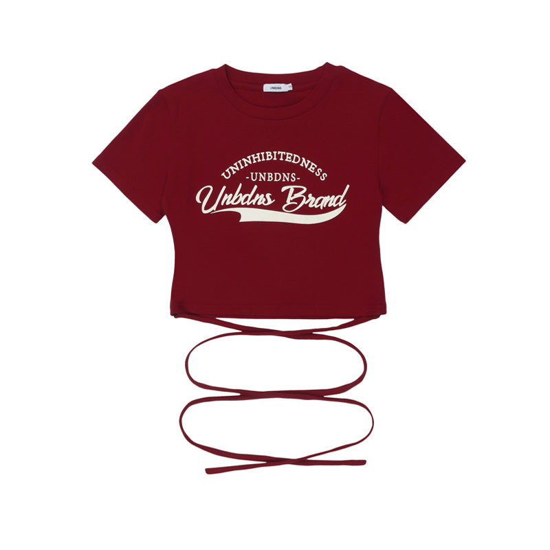 Waist Strap Logo Short T-Shirt