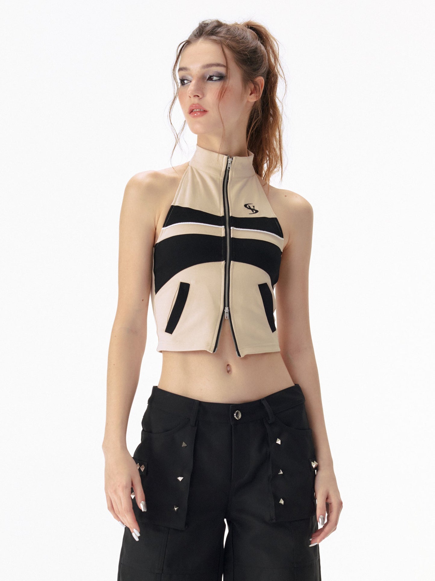 Zip-up sportliche kleine Weste