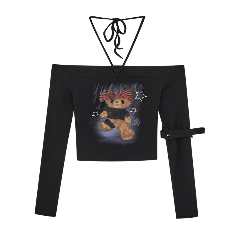 Top à bretelles dos nu et épaules ouvertes