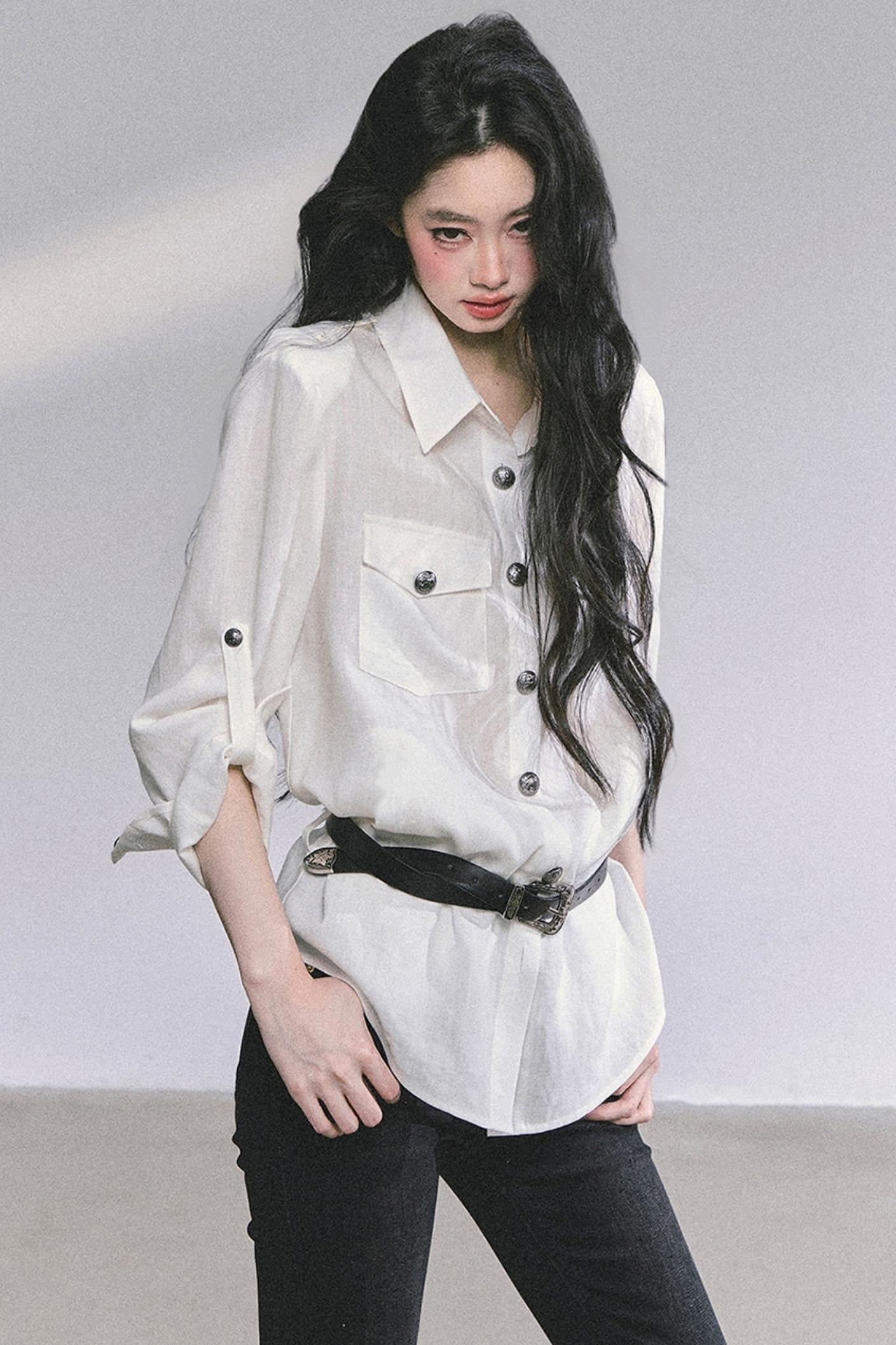 Autumn White Polo Shirt & Pants Set-Up