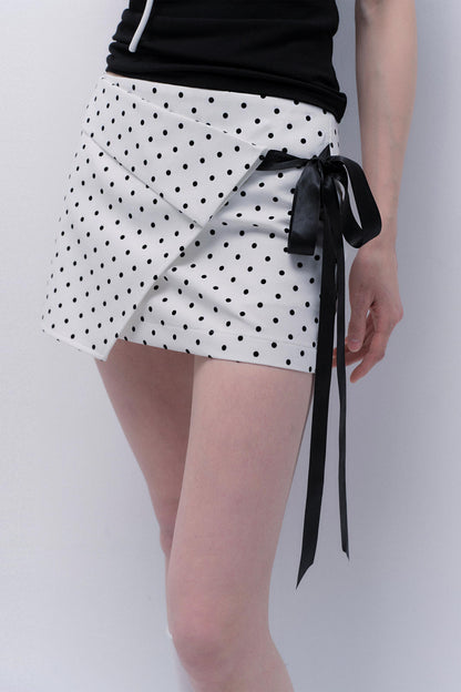 Spicy Polka Dot Bustier Skirt