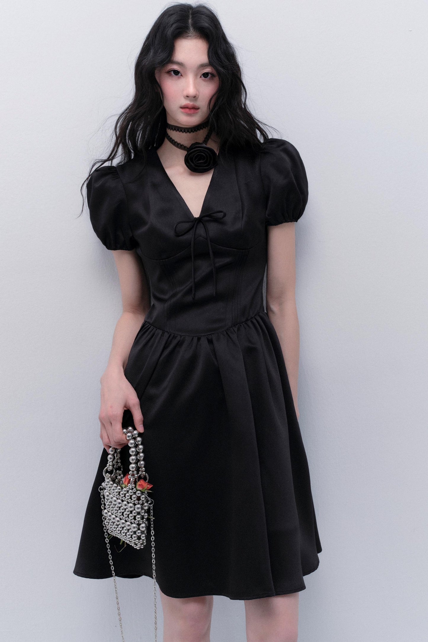 Nocturne Bubble Sleeve Dress